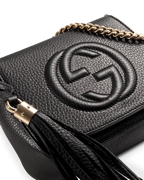 gucci black crossbody with tassel|gucci crossbody jewelry.